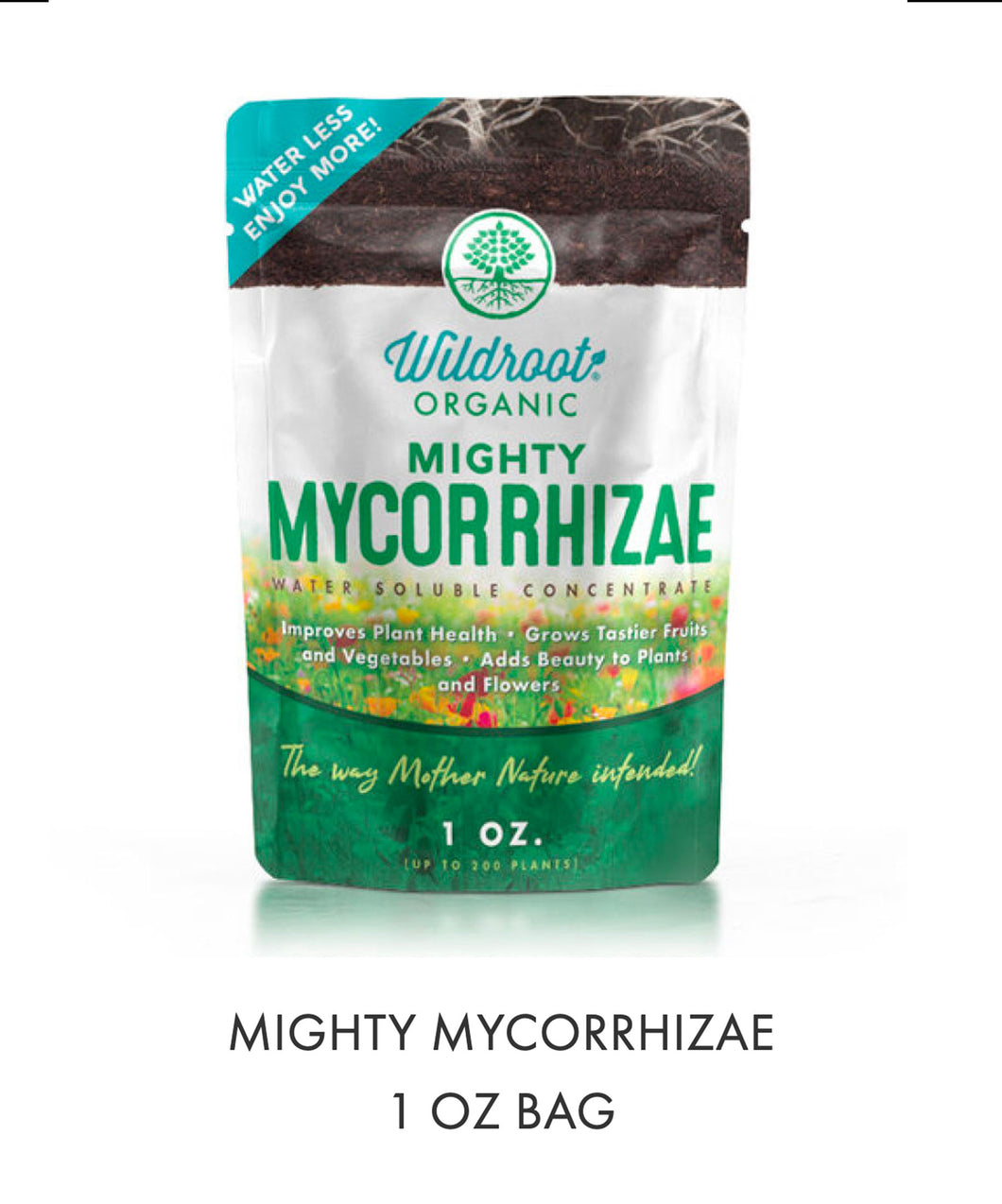 Mycorrhizae for all  Organic Gardens. Water Soluble  16 species Endo/Ecto 1 oz. bag